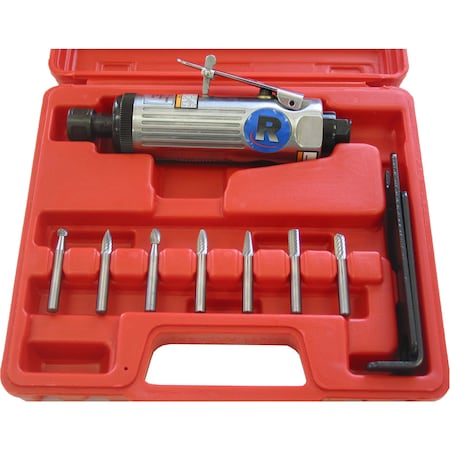 Rockford 1/4'' Die Grinder Kit with Case and Burs R3430K